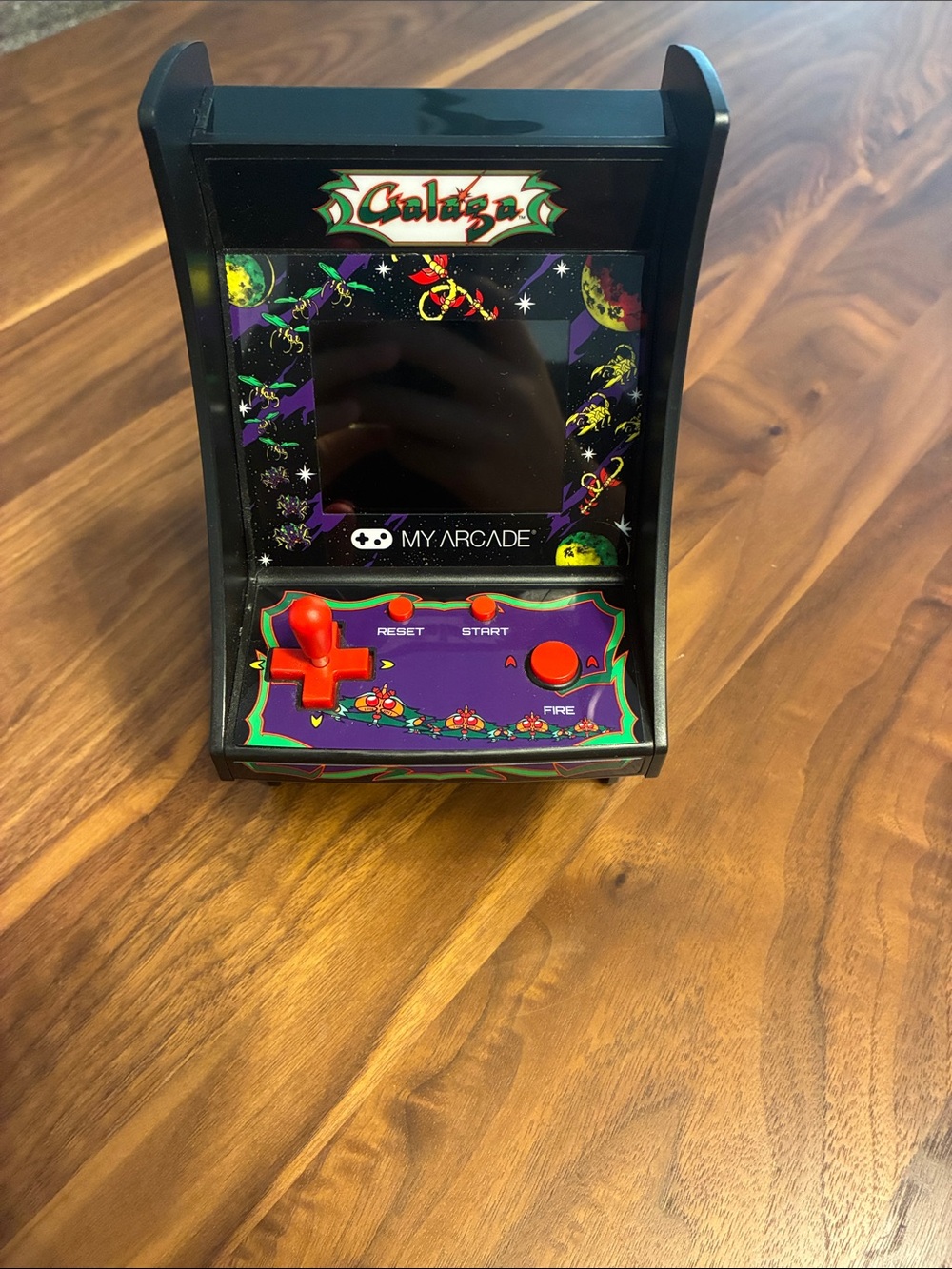 Arcade Galaga Mini Arcade Machine - Black with Red Controls